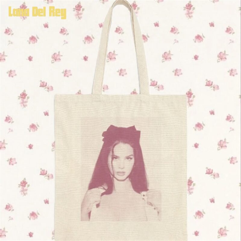 Lana Del Rey Cotton Canvas Tote Bag